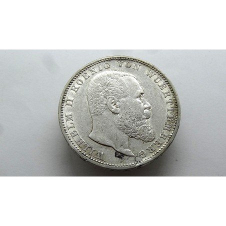 germany-wurttemberg-5-mark-1908