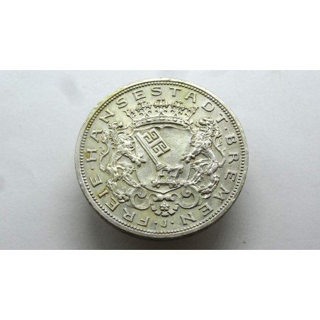 germany-bremen-5-mark-1906-rare