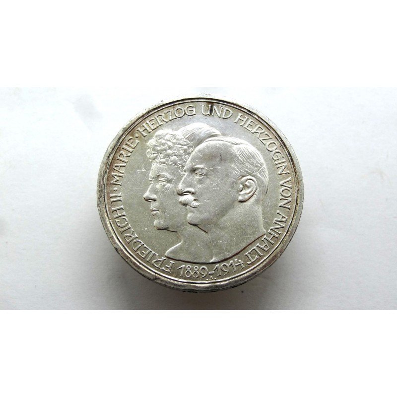 germany-anhalt-3-mark-1914-sidabrines-vestuves
