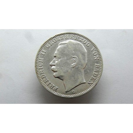germany-baden-3-mark-1909