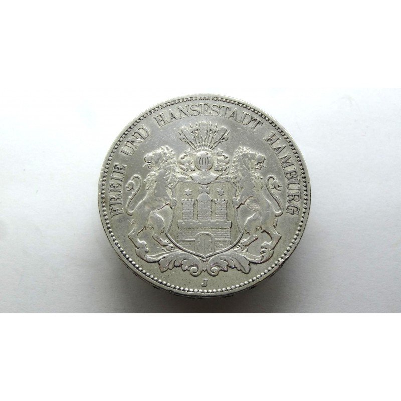 germany-hamburg-5-mark-1904