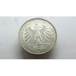 germany-brd-vfr-5-mark-1966-d-leibniz