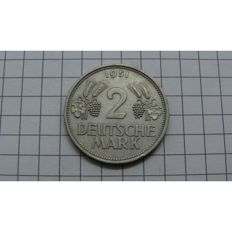germany-brd-2-mark-1951-f-coins24-lt germany-brd-2-mark-1951-f-coins24-lt