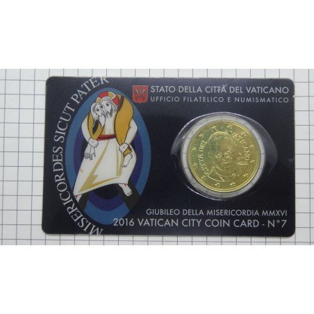 vatican-50-euro-cent-2016-coincard-nr-7