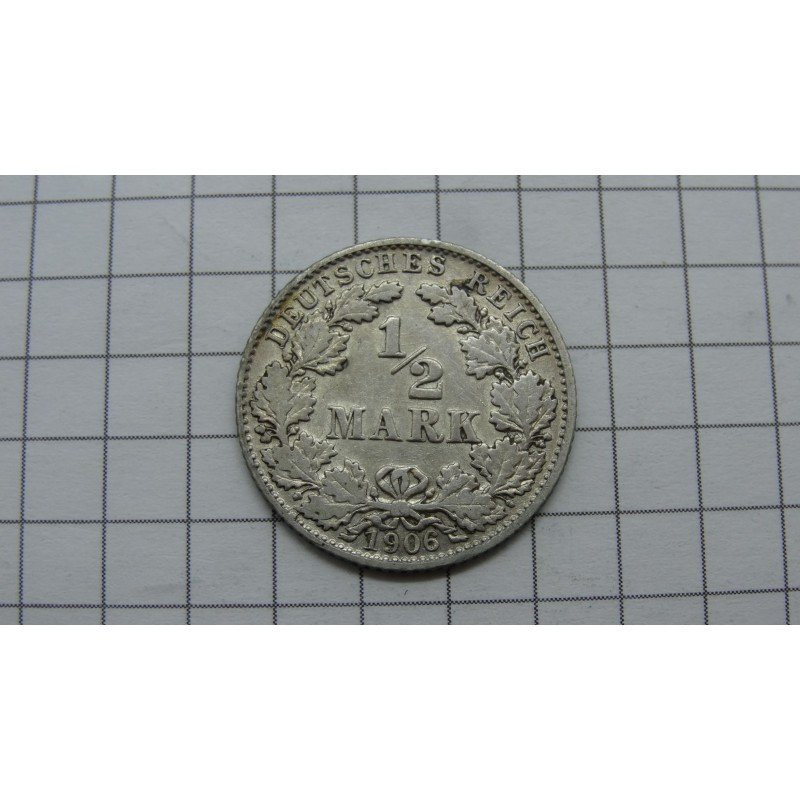 germany-1-2-mark-1906-d germany-1-2-mark-1906-d