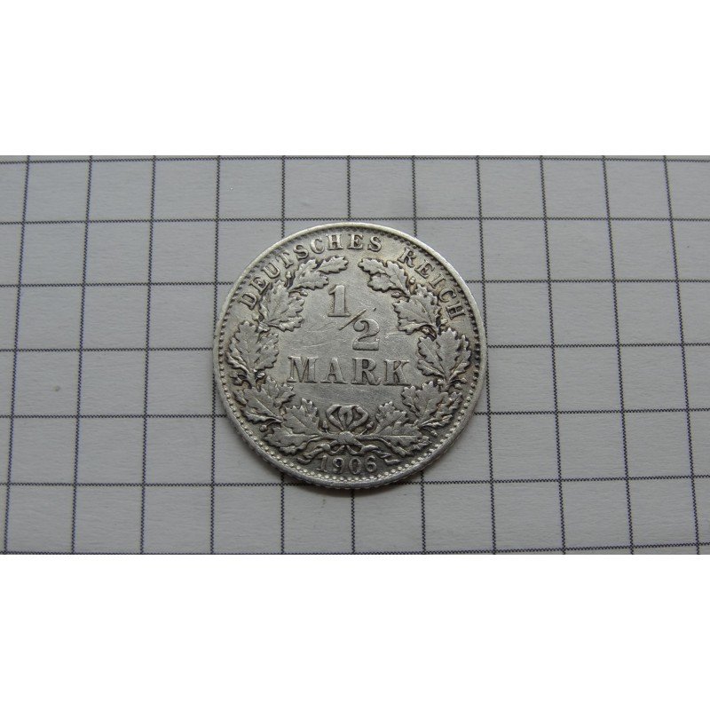 germany-1-2-mark-1906-d germany-1-2-mark-1906-d