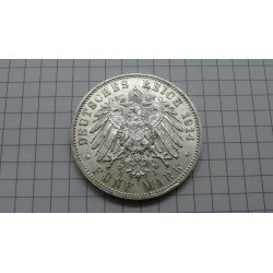 germany-sachsen-saksonija-5-mark-1914