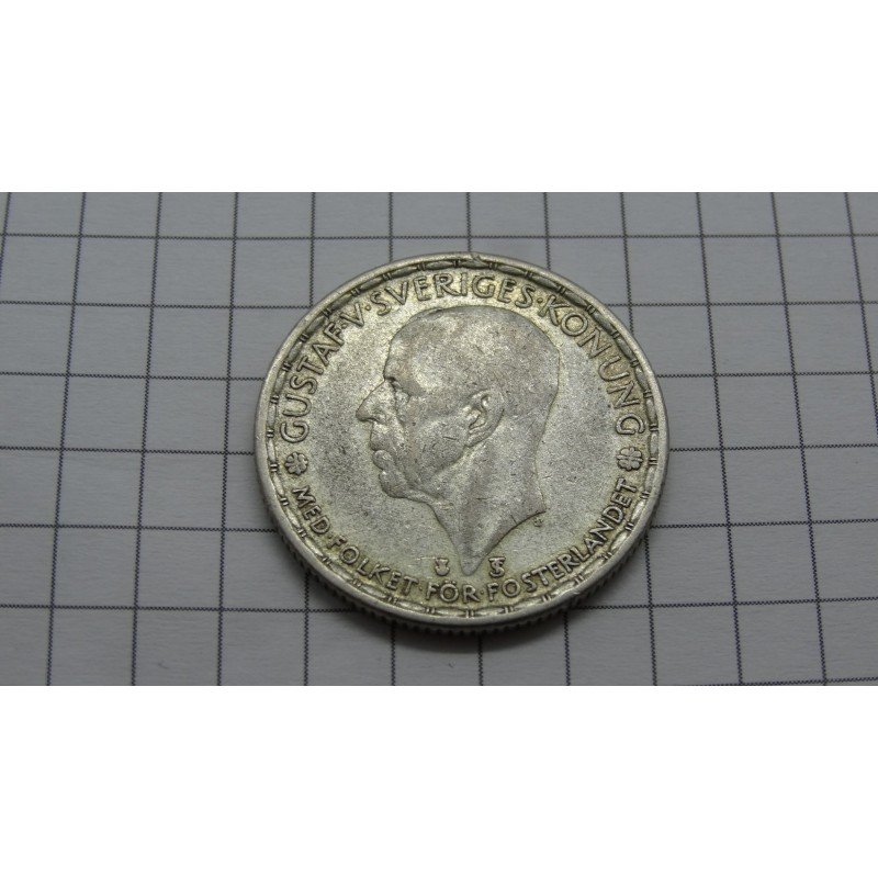 sweden-1-krona-1949-gustaf-v