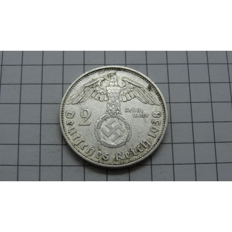 germany-third-reich-2-reichsmark-1938-a-su-svastika germany-third-reich-2-reichsmark-1938-a-su-svastika