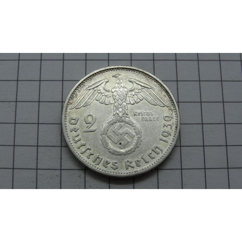 germany-third-reich-2-reichsmark-1939-f-su-svastika germany-third-reich-2-reichsmark-1939-f-su-svastika