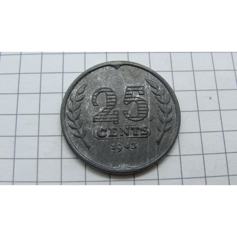 netherlands-25-cents-1943