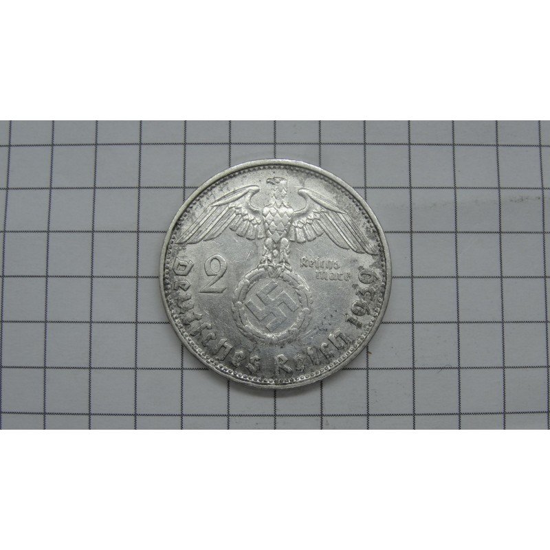 germany-third-reich-2-reichsmark-1939-b-su-svastika germany-third-reich-2-reichsmark-1939-b-su-svastika