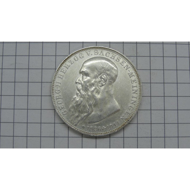 sachsen-meiningen-3-mark-1915-georg-ii-death-rare sachsen-meiningen-3-mark-1915-georg-ii-death-rare