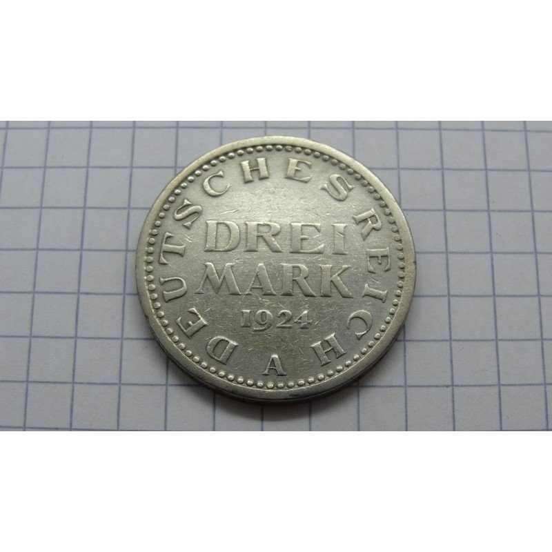 germany-weimar-3-mark-1924-a germany-weimar-3-mark-1924-a