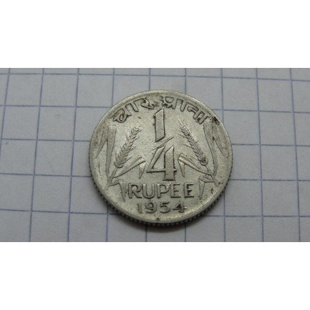 india-1-4-rupee-1954