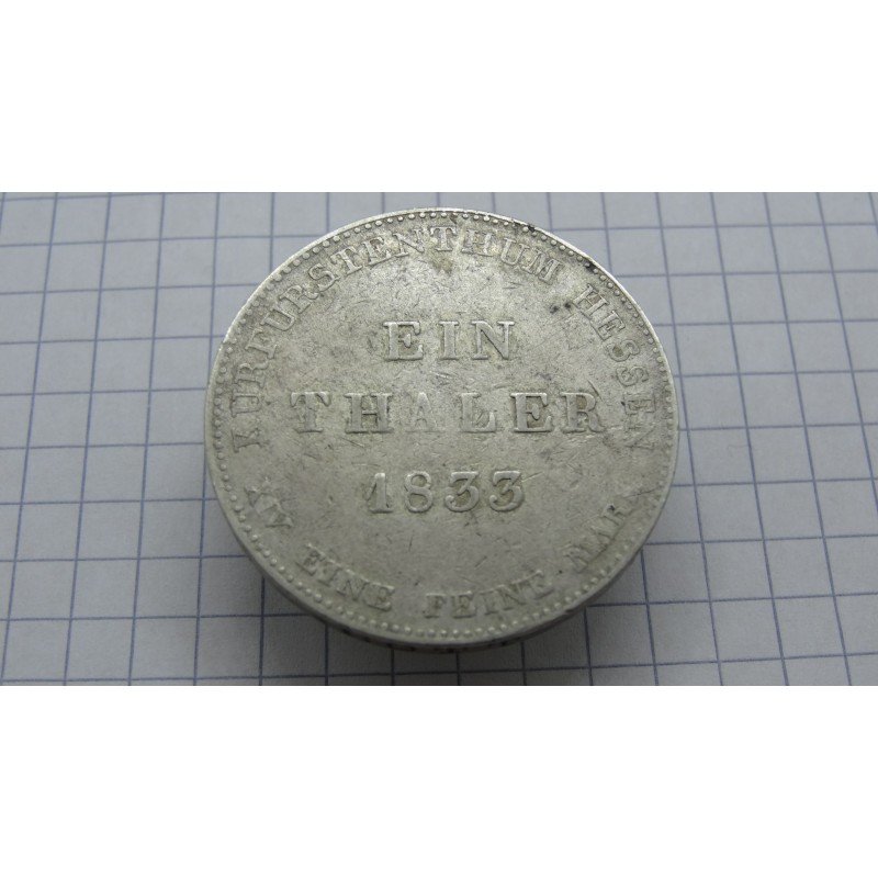 germany-hessen-kassel-1-taler-1833