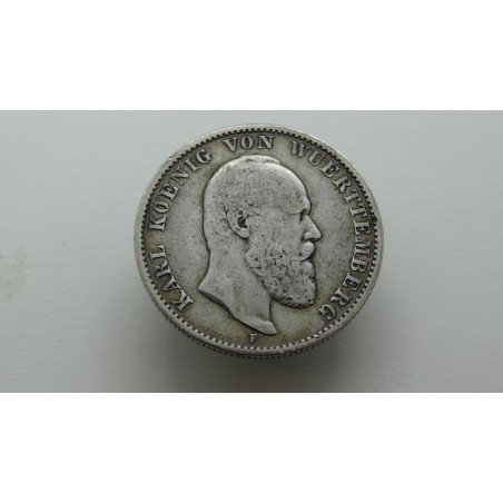 germany-wurttemberg-2-mark-1876