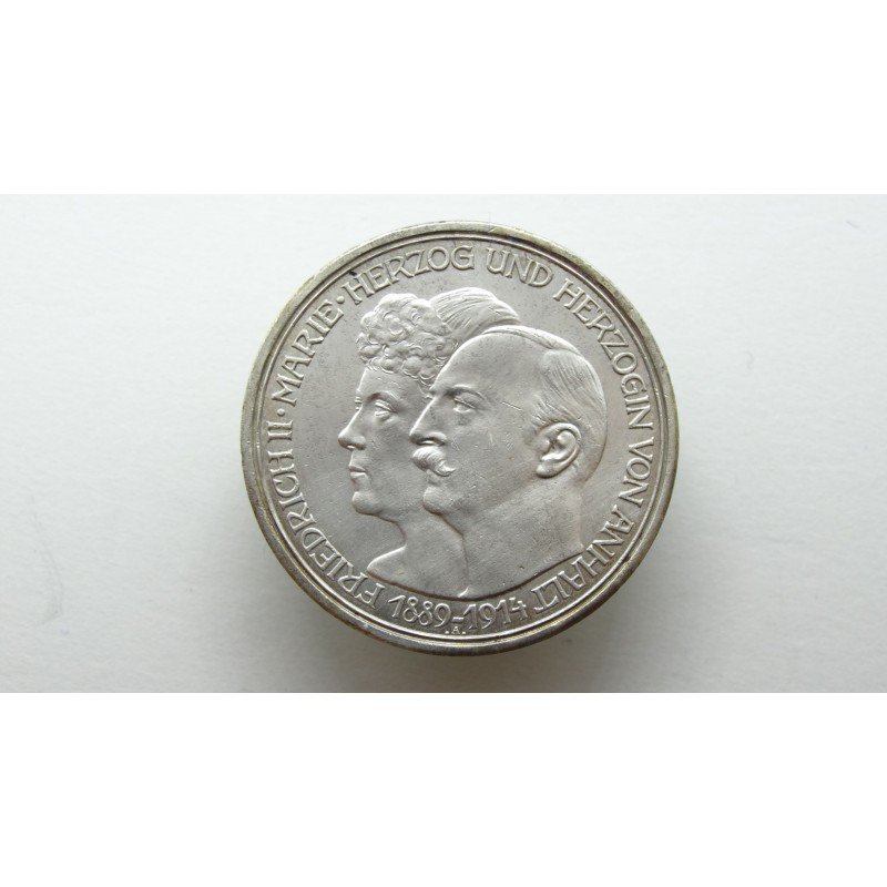 germany-anhalt-3-mark-1914-sidabrines-vestuves germany-anhalt-3-mark-1914-sidabrines-vestuves
