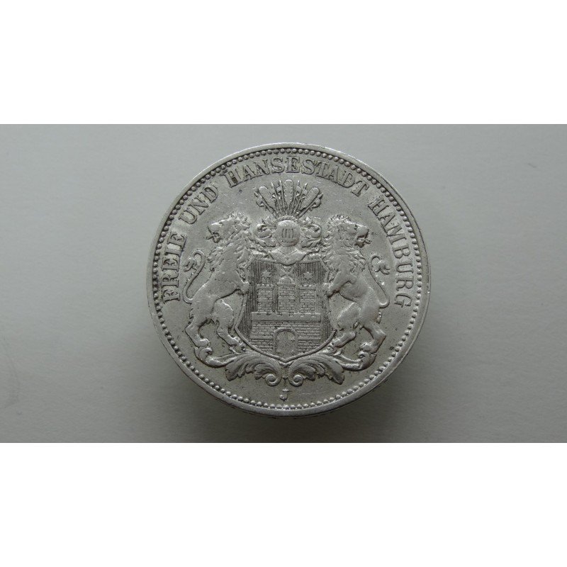 germany-hamburg-3-mark-1909 germany-hamburg-3-mark-1909