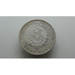 germany-sachsen-5-mark-1876-e-albert