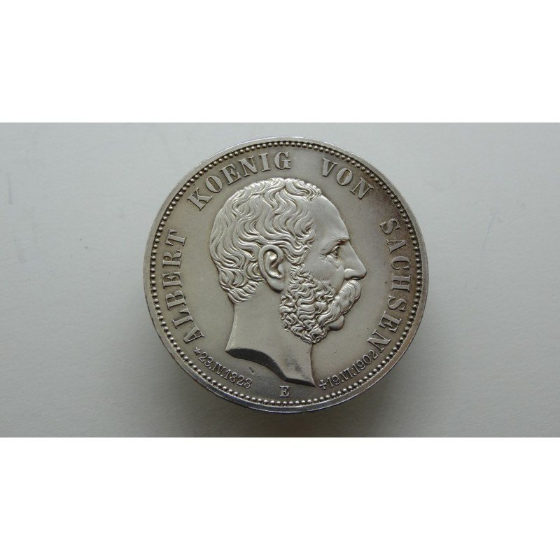 germany-sachsen-5-mark-1902-e-albert-death-rare germany-sachsen-5-mark-1902-e-albert-death-rare