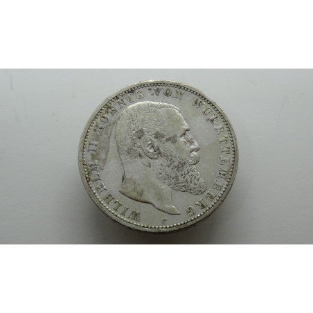 germany-wurttemberg-5-mark-1903